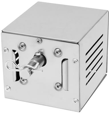 TESUGN Motore per barbecue in acciaio inox per spiedino, accessorio per barbecue a gas, motore girevole per girarrosti, spiedini, shish kebab, maialino, elettrico universale