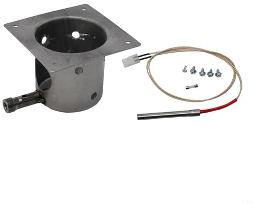 Parti del vaso di combustione del fuoco del ferro per le griglie a pellet di Traeger Design migliorato, con il kit di accensione Hot Rod (A+B)