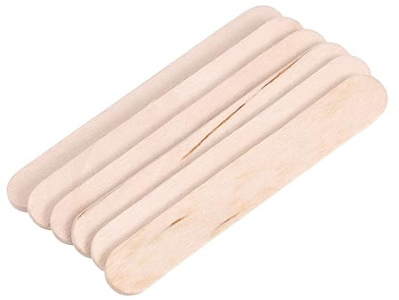 Piezas Palitos Beige Madera Manualidades 50 de para Niños | Material de Madera, Superficie Lisa sin Rebabas, para Proyectos DIY y Figuras, Tamaño 6, 5x1x2cm