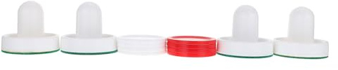 ANDRESLAD 2 set Spintori Air Hockey in Plastica con Feltrini e Dischi Rosso Accessori per Tavoli da Gioco Indoor Ricambi Resistenti per Partite Lunghe