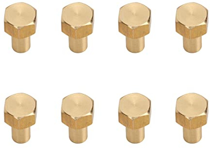 EIMSOAH 1/24 Dado Esadecimale RC, 8pc Accessori di Sostituzione del Dado di Blocco RC in Ottone RC per SCX24 Assiale (8 mm)