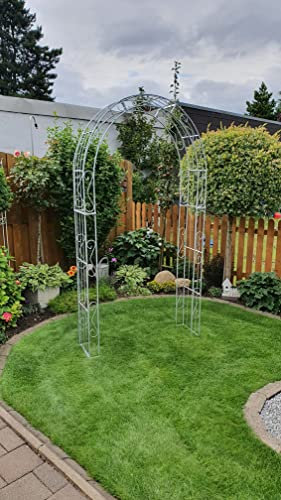 GadrdenAndPools Paris - Pérgola redonda para jardín Arco da Giardino (140, óxido)