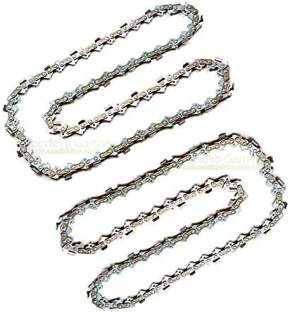 2 cadenas de sierra de 50 cm, 1,5 mm, 0,325 pulgadas, 76, compatible con motosierra Fuxtec FX-KS262 (FX - KS 262)