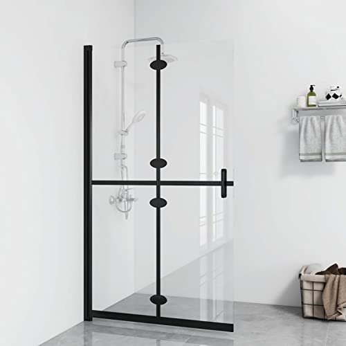 BAZZI Duschdörr promenad i duschvägg vikbar duschvägg vikdörr dusch duschpartition vägg ESG-glas transparent 70 x 190 cm