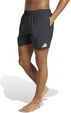 Adidas Uomo Swim Shorts 5 Inch, Black/White, S