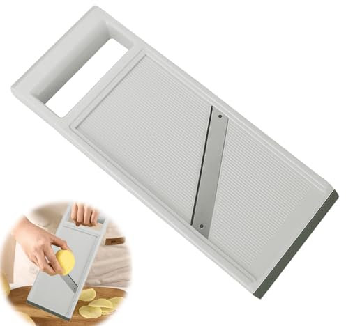 Vegetable Slicer,Handheld Mandoline Food Slicer,Stainless Steel Mandoline Slicer,Slicers and Vegetable Cutters for Kitchen Vegetable Fruits (Green)