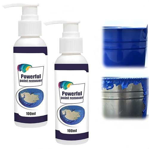 Sverniciatore ad alta efficienza, sverniciatore spray industriale potenziato 2025, sverniciatore spray in gel antigoccia per metallo, legno, mattoni, cemento (2 Pezzo)