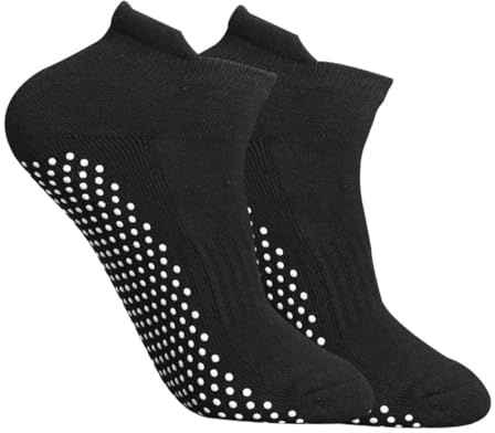 BIUDECO Chaussettes Antidérapantes Coton Épais pour Homme et Femme Confortables et Respirantes pour Yoga Pilates et Sport Intérieur