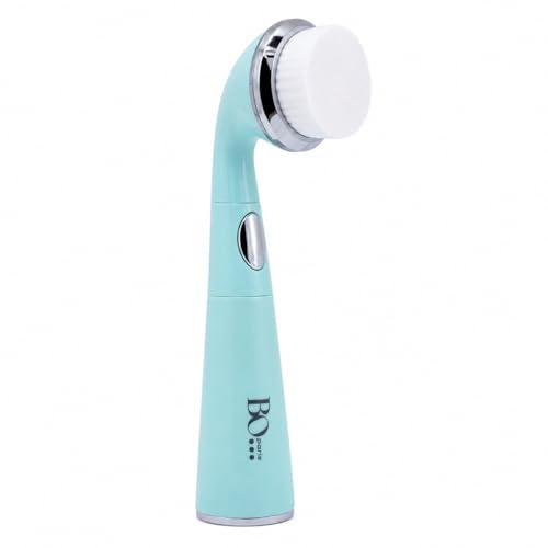 BO PARIS - Brosse nettoyante vibrante 2 en 1 - Brosse visage avec bille massante pour les yeux - Lot de 1