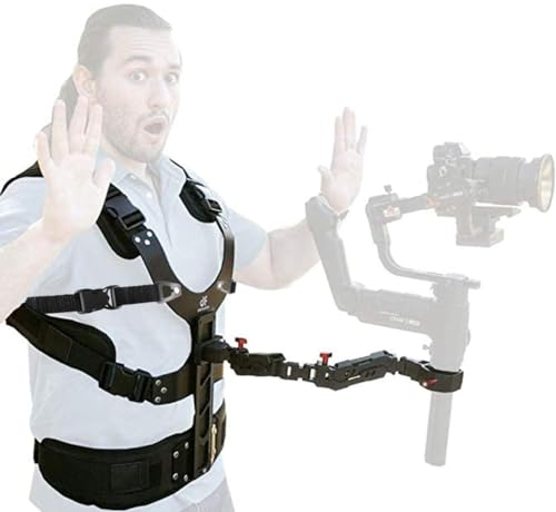DF DIGITALFOTO Thanos Gimbal Weste, Universelles Videokamera Gimbal Stützweste System, für Dokumentarfilmdrehen, Kompatible mit DJI RS2/RS3/ RS3Mini/ RS4/RS4Pro, ZHIYUN Crane 2S, Nutzlast 2-5kg