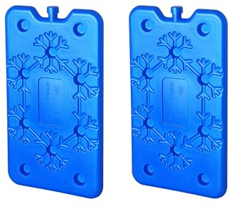 CAPESTORE Pack de Glace Extra Froid Espace-Économisant de 400 ml chacun - Tablette de Glace Idéale pour Réfrigérateur, Camping et Sac isotherme, Grande Qualité Réfrigérante et Pratiqueté (2)