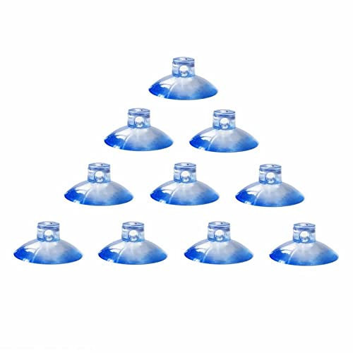 YSJJZRL 10 Pcs 40mm con Agujeros de succión, ventosas Transparentes con Ventosa sin Ganchos para Colgador de Gancho de Pared de Ventana