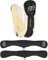 Equinate Kurzgurt Lakewood mit abnehmbaren synthetischem Lammfell 70cm - anatomischer Bauchgurt, Dressurgurt, Sattelgurt Schwarz