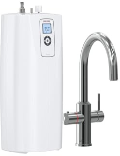 STIEBEL ELTRON Kochendwassersystem HOT 2.6 N Premium + 3in1 c mit speziellem Wasserhahn (chrom) und Boiler, heißes Wasser (95°C) in einer Sekunde, 206270, Weiß