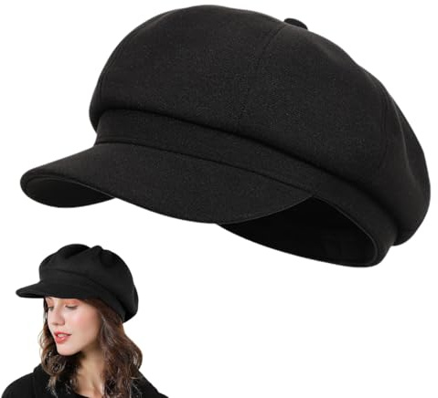 YOFDAL Cappello newsboy donna elegante classico,cappello baker,classico ottagonale,cappelli francesi casual classico tinta unita artista pittore berretto vintage elegante visiera basco autunno