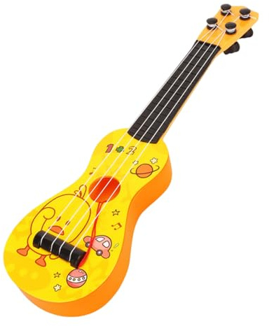Guitare ukulélé pour Enfants, 38cm Guitare Jouet à 4 Cordes réglables, Instrument de Musique ukulélé pour Enfants, Mini Guitare Musicale éducative pour Tout-Petits Garçons Filles Cadeaux (E)