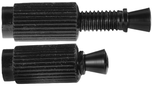 Alipis 2 Pièces Goujons de Fixation de Guitare Électrique, Goujons de Chevalet de Guitare, Métal Noir, Système Trémolo, Haute Dureté, pour Guitaristes Débutants et Musiciens