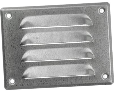 140x105mm Lüftungsgitter - Verzinkt Abluftgitter mit Insektenschutz Abluft Zuluft Metall Gitter