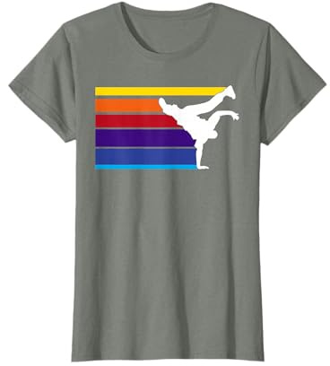 Maglietta Bboy Hip Hop Dance Rainbow Maglietta