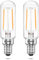 Bonlux E14 LED Glühbirne für Dunstabzugshaube Warmweiß 2700K 4W Dunstabzug Birnen Ersetzt 40W Halogen Leuchtmittel für Abzugshaube, Kühlschrank Lampe, Salzkristalllampe, 220-240V, 2 Stück