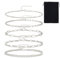 5 Stück Armband-Ketten Set, Schlangenketten Stapelbare Silber Armband, Edelstahl Verstellbare Armkette, Modeschmuck Für Damen Mädchen