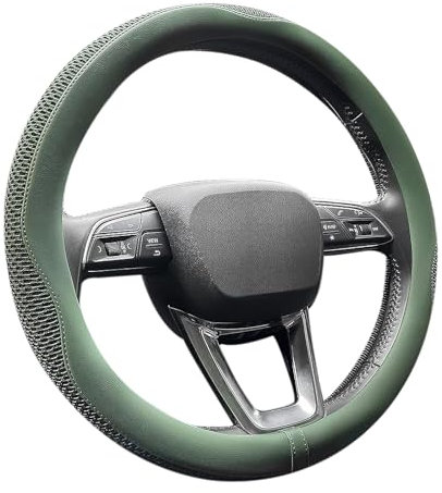 GmeDhc Coprivolante Auto Universale 37-39cm, Copri Volante Traspirante e Assorbente del Sudore, Accessori Auto Decorazione, per la Maggior Parte delle Automobili