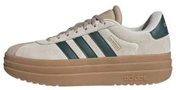 adidas Damen VL Court Bold Shoes, Cream White/Collegiate Green/Magic beige, 39 1/3 EU