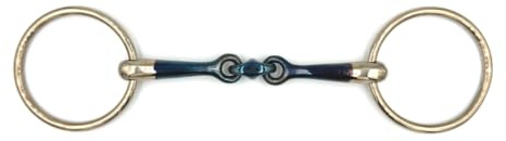 Equine Smile Mors ES0046 Mors à eau double cassé avec Sweet Iron Diamètre de l'anneau 66 mm Épaisseur de la morsure 14 mm (11,5 cm)