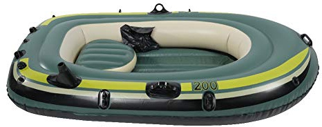 CHICIRIS Bote Inflable, Material de PVC Resistente para 2 Personas con Válvula de Inflado Rápido, Resistencia a la Presión Estable para Pesca y Surf
