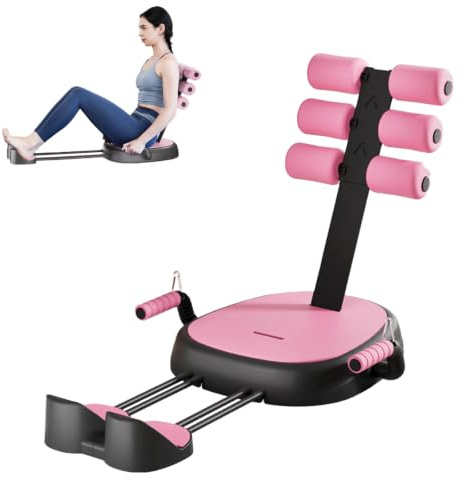 Appareil de musculation abdominale 7 en 1 pour la maison, banc de musculation pliable avec poignée supplémentaire amovible, machine abdominale pour la taille, le ventre, les hanches et les jambes, max