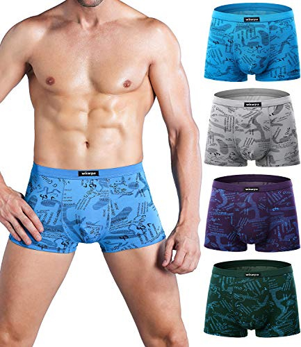 wirarpa Mens Mirco Modal Underwear Trunks Soft Boxer Shorts Gents Microfibre Underpants Multipack Size M