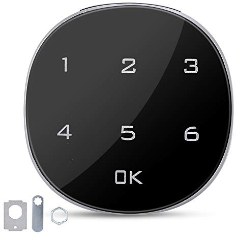 Nikou Coffre-Fort à Mot de Passe NuméRique, Serrure électronique à écran Tactile avec Mot de Passe BoîTe Aux Lettres Armoire à Fichiers Adaptée aux Armoires, Boîtes Aux Lettres, Tiroirs de Sauna