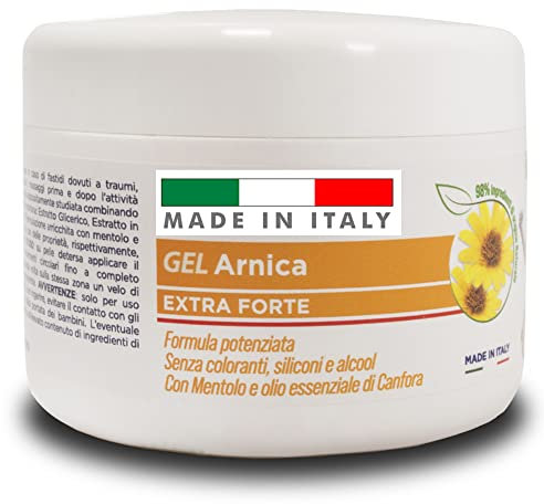 Outlet Accessori Arnica Gel Forte Concentrato Azione Rapida e Intensa - Formato Grande 250ML - Crema Arnica per Cavalli Uso Umano - Sollievo Muscolare e Articolare Naturale 100%