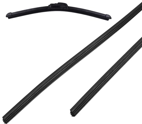 CRLLDPM 1 Paar Universal Scheibenwischergummi, 70cm Wischergummi Scheibenwischer, Windscreen Wiper Rubber, Ersatz Wischergummi, Ersatzgummi Universell Wischergummi, Für Alle Windschutzscheibenkratzer