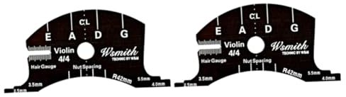 TOYANDONA 2St Messinstrumente Multitools Brücke für Geige Profi-Griffbrett Violine praktische Geigengriffbrettschablone Geigenbrücke Zubehör Bass Schaber Spielereien Werkzeug Sattel Plastik