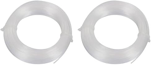 Toolland Fil pour Coupe-Bordure, Nylon, Transparent, 1.2 mm, 25 m (Lot de 2)
