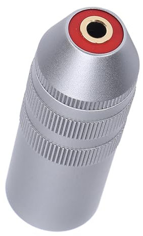 Fockety Adaptador de Micrófono XLR Macho de 4 Pines a Hembra de 3,5 Mm, Conector de Metal Chapado en Oro, Adaptador XLR Macho de Sonido HiFi a Hembra Balanceada de 3,5 Mm para