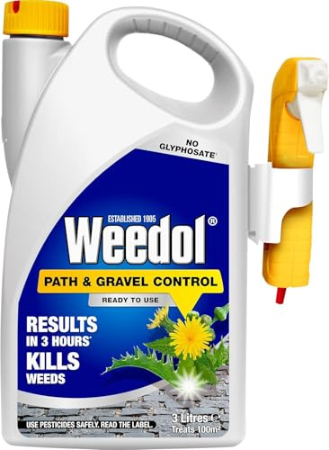 Weedol Path & Gravel Weed Killer 1L Trigger Spray / 3L RTU Spray | Ready to Use Systemic Formula for Long-Lasting Control on Paths, Driveways & Gravel Areas (3L)
