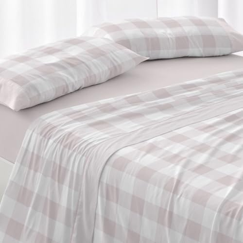 Burrito Blanco | Juego de Sábanas 50% Algodón 50% Poliéster Cama 90 Nude