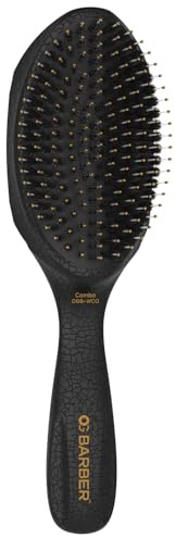 Olivia Garden Combo Wellenbürste, schwarzes Kissen mit schwarzen veganen Borsten, Premium-Haarstyling-Werkzeug