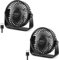 TriPole 2 Pack USB Desk Fan, 3 Speeds Adjustable Strong Wind Table Fan, 360° Head Rotatable 1.5 m Cable Portable Mini Fan, 4.5 Inches Personal Fans for Table Home Bedroom Office Indoor Outdoor, Black