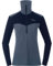 Bergans Damen Inner:Dual Merino Half Zip Longsleeve, Granite Blue-Navy Blue, M