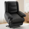 Hamlody Electric Reclining Chair Recliner Armchair Padded Seat Single Sofa Lounge Seating Manual Adjustable Legrest and Reclining PU Leather Couch Chair for Living Room Bedroom Home