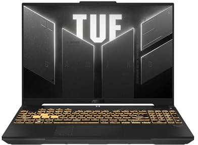ASUS TUF A16 | 16 WQXGA 165Hz | AMD Ryzen 9 7940HX | RAM: 32GB (DDR5) | SSD: 1TB | NVIDIA RTX 4070 | beleuchtete RGB Tastatur | Windows 11 Pro | Office 2024 Pro #mit Notebooktasche