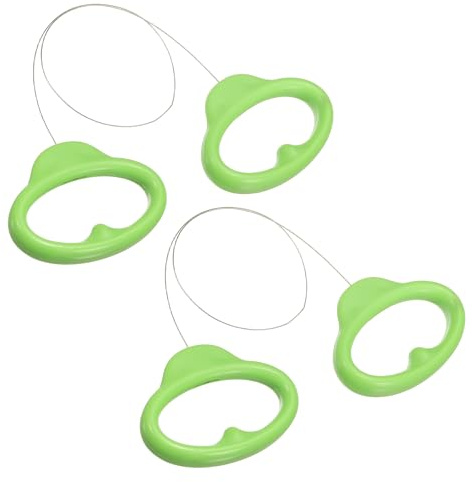 sourcing map 2Pcs Pottery Wire Tool, 15.4 Stainless Steel Clay Cutters Wire Cutting Pottery Tools Clay Cutter with Handle for Cheese Dough Cutting Trimming Sculpting Carving, Green