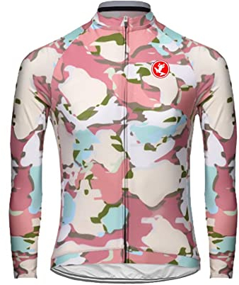 UGLY FROG Plaid-Malerei Designs Herren Winter Fahrradtrikot Langarm Pro Radtrikot Funktionsunterwäsche/Fahrrad Shirt