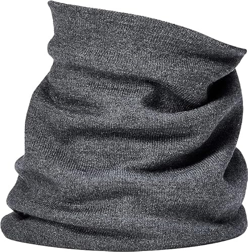 Enter the Complex® Braga Cuello, Bufanda Tubular Suave, 100% Lana Merino, Mujar y Hombre, Transpirable, Color Antracita