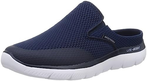 Skechers Men's Summits Sneaker, Navy Textile Trim, 8.5 UK