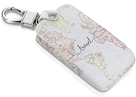 kwmobile Autoschlüssel Hülle kompatibel mit Renault 4-Tasten Smartkey Autoschlüssel (nur Keyless Go) - Kunstleder Schutzhülle Schlüsselhülle Cover