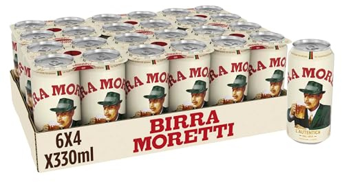 Birra Moretti Lager Beer 24 x 330ml Cans